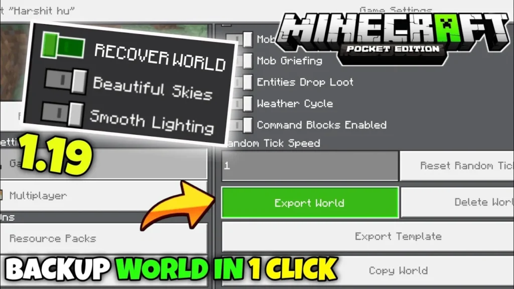 How To Backup/Recover Minecraft Pe Worlds In Android